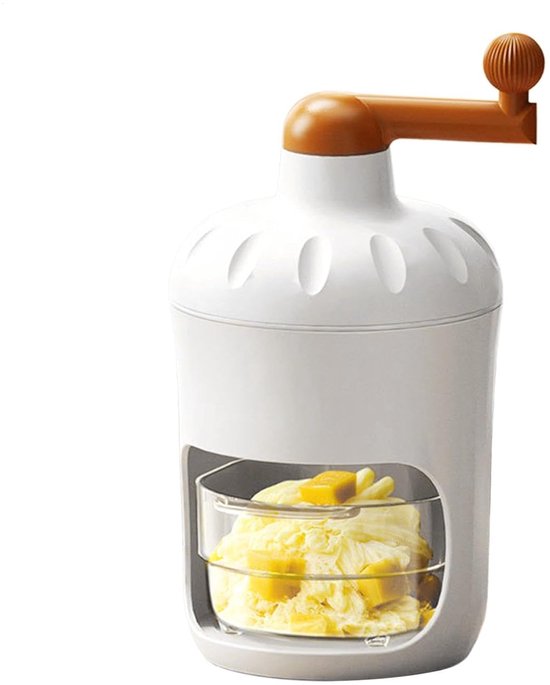 Geschoren ijsmaker - Sneeuwkegelmachine crusher - Thuis traktaties maken - Roestvrij staal crusher - 15.6 x 15.4 x 15.6 cm van Merkloos