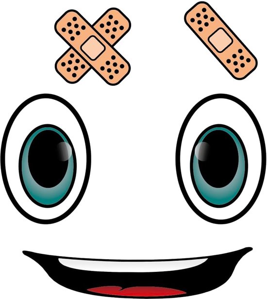 Gezichtsoog voor Stofzuigerrobot Maairobot Wischroboter Thermomix Stofzuigerrobot Vuilnisbakken Decoratie Sticker Set Robot