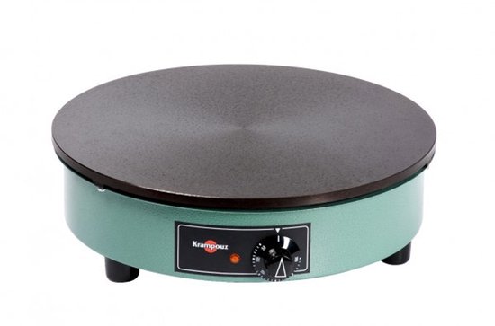gietijzeren crêpemaker 40cm 3000w groen - krampouz - cebpa4ao