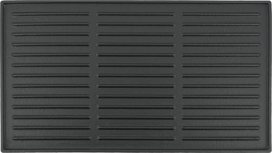 Gietijzeren Grillplaat - 44 x 24,5 cm - Omkeerbare Plaat voor BBQ, Gasgrill en Houtskoolgrill - Ideaal voor Vlees, Vis en Groenten van $