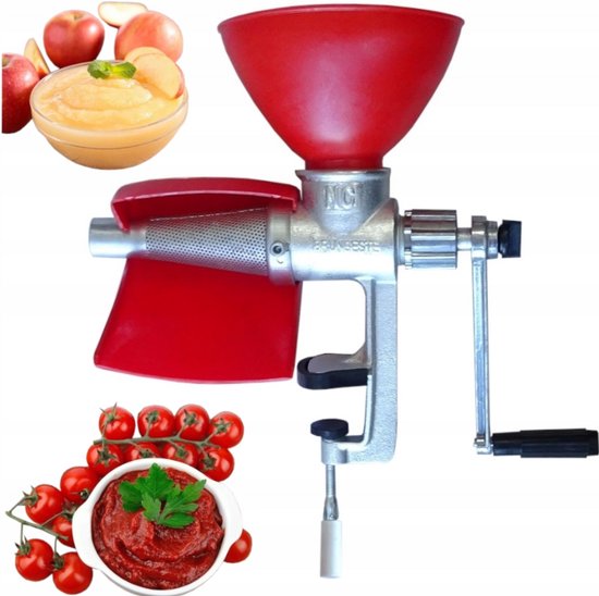 Gietijzeren Tomatenmolen / Vruchtenpers – Stevig Passe-vite – Voor Verse Sappen & Purees van Merkloos