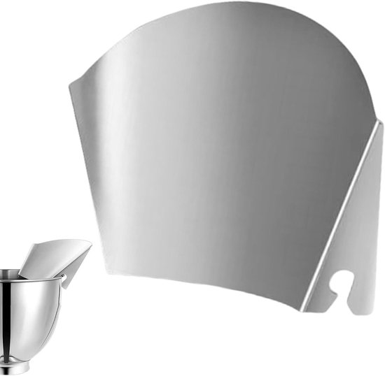 Gietschild Mixer - Spatdeksel Keuken - Schoon Bakken - Roestvrij Staal - 198 x 3535 cm - Zilver