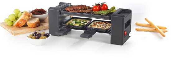 Giles & Posner Mini Raclette - 2 Personen, Spatels inbegrepen