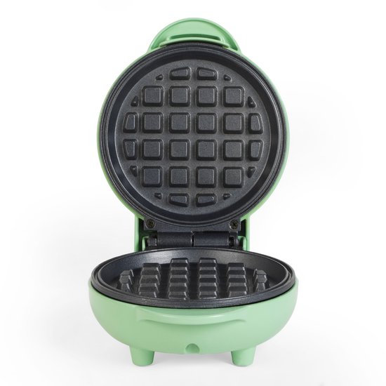 Giles & Posner Mini Waffle Maker - Antiaanbaklaag - 11,5 cm plaat van Giles & Posner