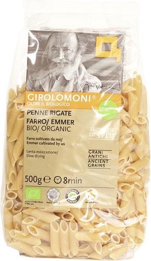 Girolomoni penne rigate spelt BIO 500 gr (3 zakken) van Merkloos
