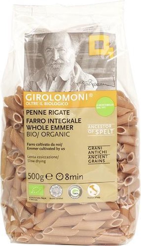 Girolomoni penne rigate volkoren BIO 3 zakken á 500 gr van Merkloos