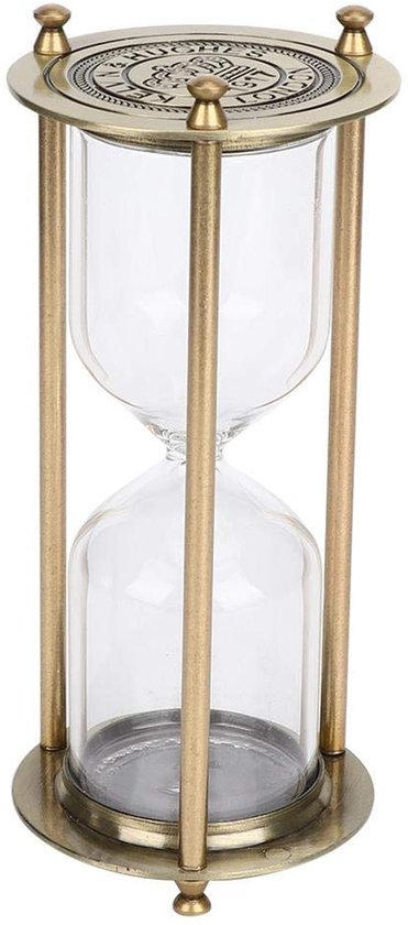 Glass Sand Clock Timing Hourglass Decoration Ornaments Hourglass Timer Accessories Gifts Handicraft for Living Room Restaurant (S)