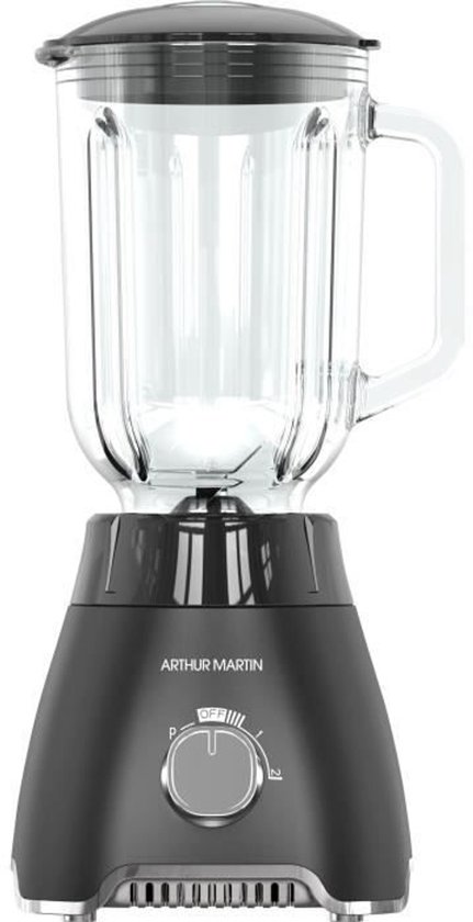 Glazen blender - ARTHUR MARTIN - AMPB40 - 1,5L - 400W - 2 snelheden + puls van Arthur Martin