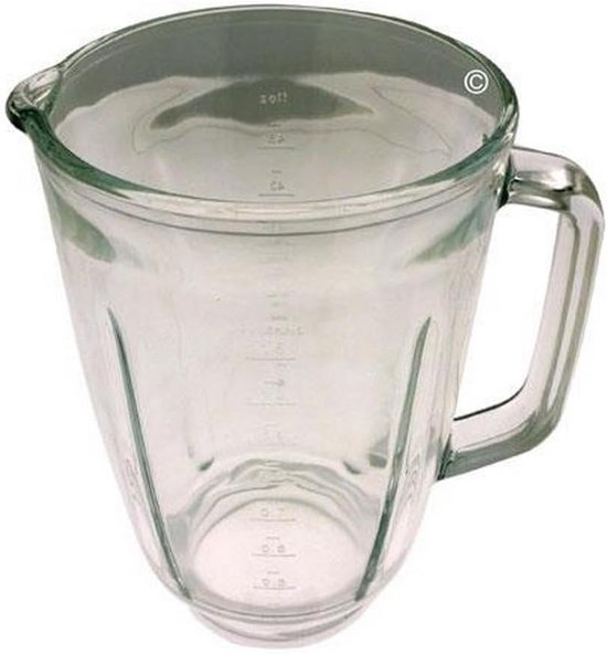 Glazen Blender Kan - Mixer Beker - Smoothies Maken - 15 Liter Capaciteit - Transparant