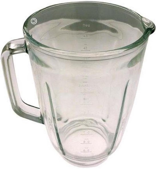Glazen Blender Kom - Reserveonderdeel Mixer - Keuken Gebruik - Origineel Onderdeel - 1.5 liter - Transparant