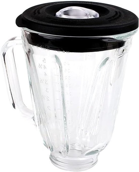 Glazen Blenderkan - Reservekan Blender - Smoothies Maken - Hittebestendig Glas - 5 Cups Capaciteit - Transparant van Merkloos