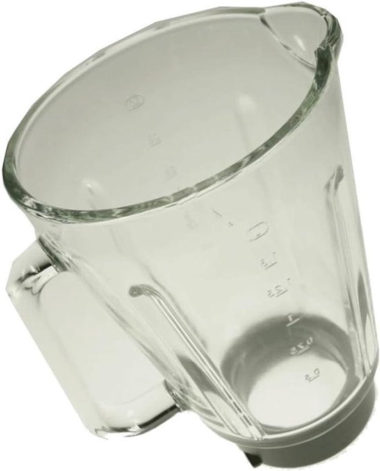 Glazen Blenderkom - Mixer Kom - Keukenmachine Accessoire - Hittebestendig Glas - Niet gespecificeerd - Transparant