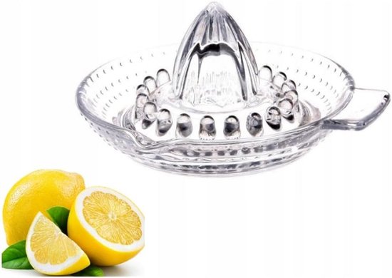 Glazen Handpers voor Citrusfruit - Citroen, Sinaasappel en Limoenpers