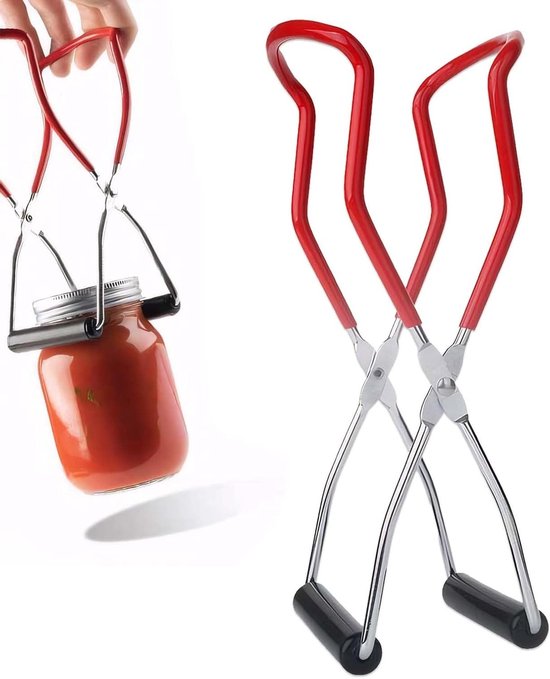 Glazen Heffer - RVS Blikopener voor Elke Maat Pot, Ideaal voor Inmaken - Chroom Afwerking en Duurzaam Ontwerp van Merkloos