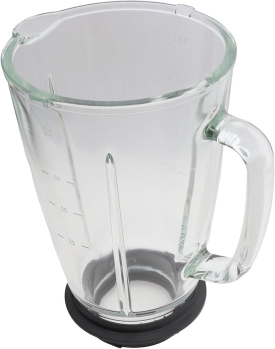 Glazen kan blender - Reservekan Mixers - Smoothies Maken - Met Maatstreepjes - 1 Liter - Transparant