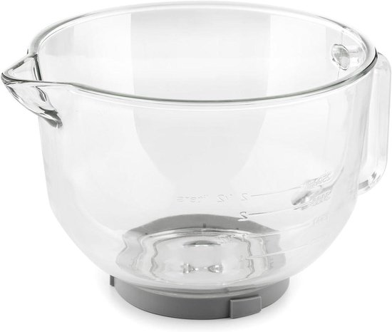 Glazen Mengkom - Kom Accessoire - Keukenwerk - Breukvast Glas - 25 Liter - Transparant