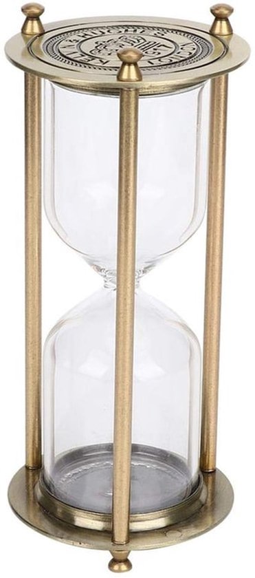Glazen zandloper timing zandloper decoratie ornamenten zandloper timer accessoires cadeaus handwerk voor woonkamer restaurant (S) van Merkloos
