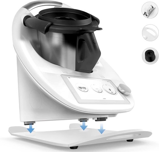 Glijplank Keukenmachine - Accessoire - Keuken Gemak - Met Wielen - 43 cm - Wit