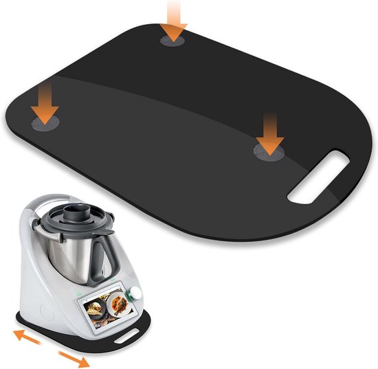 Glijplank met Wielen voor Keukenmachine TM6 en TM5 van Merkloos