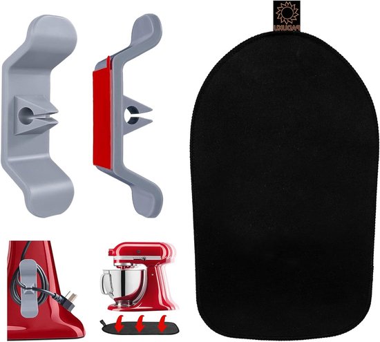 Glijplank Mixer Accessoires - Keukenmachine Plank - Gemakkelijk Verplaatsen - Gladde Schuifbeweging - 29 x 231 cm - Zwart van Merkloos