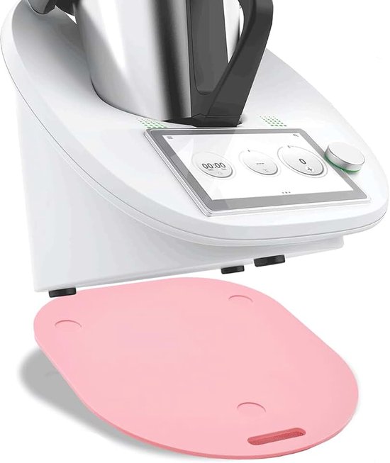 Glijplank voor Thermomix TM6 & TM5 in roze - Accessoire voor Vorwerk | Glijder gemaakt van eersteklas acrylglas - Rolplank voor moeiteloze beweging & veilige stand van de keukenmachine