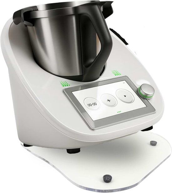 Glijplank voor Thermomix TM6 TM5 TM31 rolplank onderlegger van acryl accessoires voor Thermomix glijders voor moeiteloos verplaatsen + anti-slip voeten