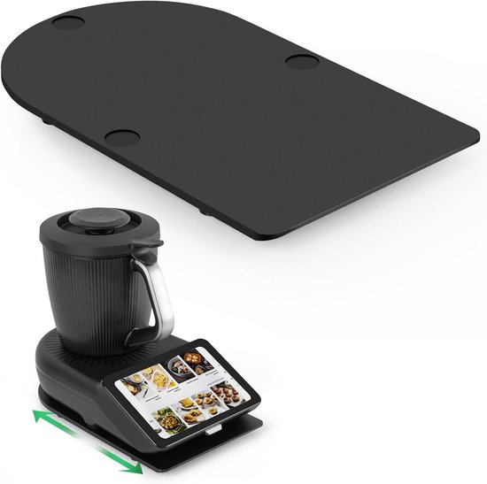 Glijplank voor Thermomix TM7 met Teflon-voeten, lichtgewicht acryl slider voor optimale prestaties