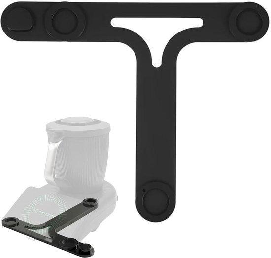 Glijplank voor Thermomix TM7 - Stabiele glijplaathouder met Teflon schuiver, krasbestendig en geschikt voor keukenmachines