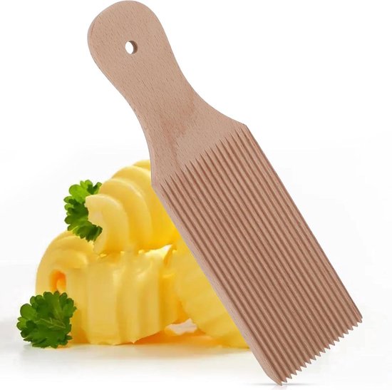 Gnocchi bord voor zelfgemaakte pasta, pastamachine accessoires, beukenhout, paddle, garganelli roller, caavarola, spätzleplank, Italiaanse keukenhulp. van Cuisipro