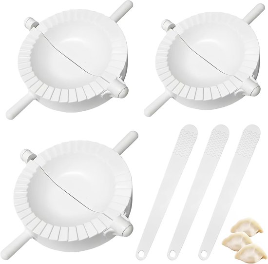 Gnocchi maker, dough press, 3 stuks 10 cm 8 cm 7 cm met 3 lepels ravioli vorm dumpling maker dumpling maker vorm voor ravioli gebakgereedschap