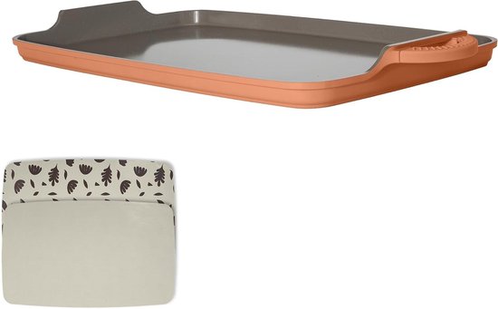 Goodful Een Gegoten Alumunium Grillplaat, Terracotta, Aluminium