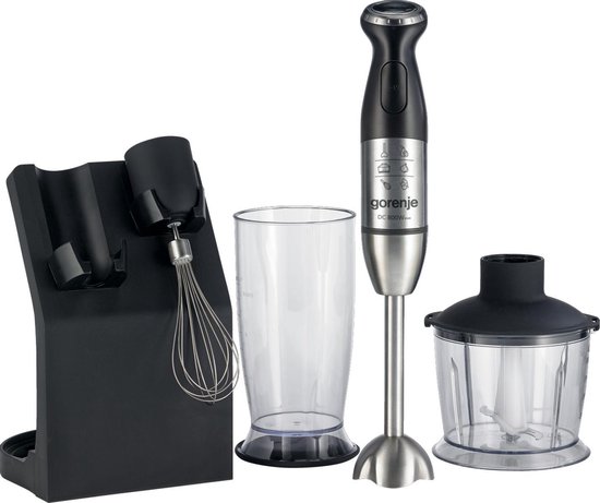 Gorenje HBC807QB 0,5 l Handmixer 800 W Zwart, Roestvrijstaal van Gorenje