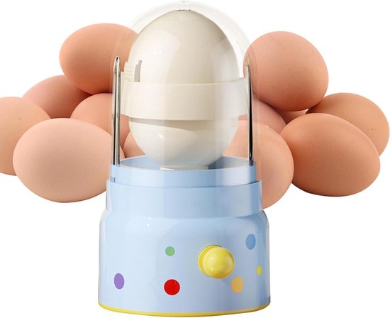 Gouden Ei Maker - Ei Mixer Shaker - Eieren Mengen - Handmatige Trekker - Compact Ontwerp - Blauw