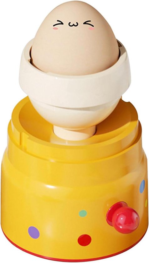 Gouden Eiermachine - Handmixer Shaker - Eieren Mengen - Handmatig Mechanisme - 15.5 x 8 cm - Geel