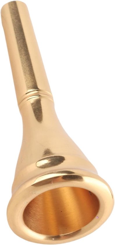 Gouden mondstuk voor Franse hoorn, geschikt voor muzikanten, hoogwaardige klank en comfort van Merkloos