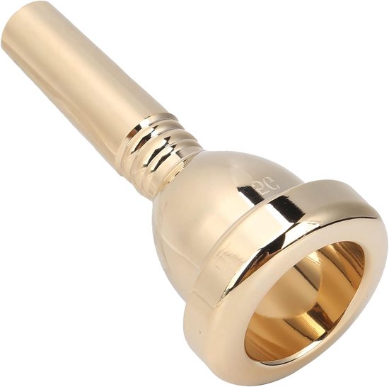 Gouden Tenor Trombone Mondstukken met Grote Schacht - 5G en TR03 - Geschikt voor Professioneel Gebruik en Muziekles van Merkloos