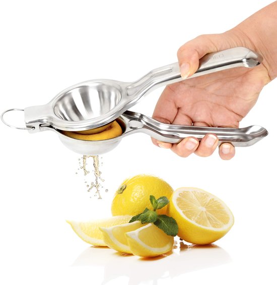 GOURMEO roestvrij staal citruspers - krachtige handmatige citroenpers - vaatwasmachinebestendig - Mexican elbow fruitpers