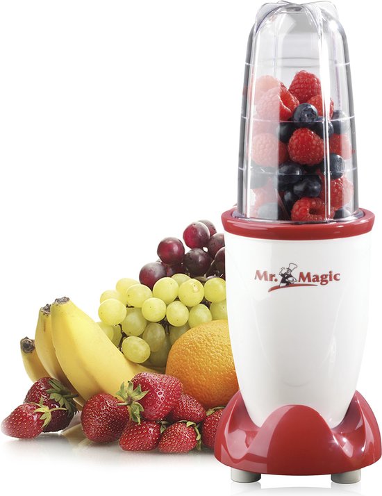 GOURMETMAxx staafmixer Mr Magic 4 st. 250W rood/wit van GOURMETmaxx