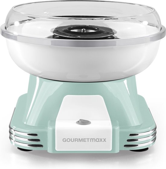 GOURMETmaxx Suikerspinmachine - munt/wit