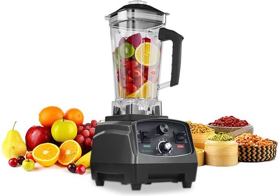 Gran Vida® - Blender - 2200W - Snelheidsregelaar - Pulse - Timer - 2Liter van Gran Vida