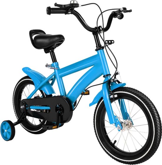 Gran Vida® - Kinderfiets - Inclusief Zijwieltjes - In Hoogte Verstelbaar - Geschikt voor 2-4 Jaar - Blauw van Gran Vida