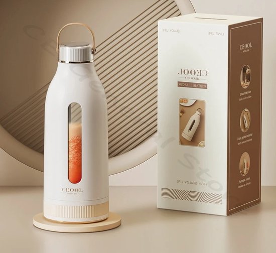 Gran Vida® - Smoothie Maker - USB Oplaadbaar - 18000 RPM - 400ml Capaciteit - Draagbare Shakes & Fruitmixer van Gran Vida