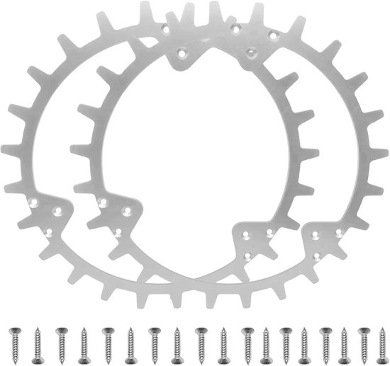 grasmaaier spikes voor Husqvarna Automower 420/320/430X/435X/440/450X, 252mm Robotmaaier Wiel Spikes met 18 stks schroeven, tractie verbetering voor Husqvarna