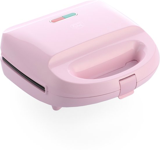 GreenChef - 3-in-1 Panini, wafel en croque machine - verwisselbare platen - roze - PFAS-vrij van GreenChef