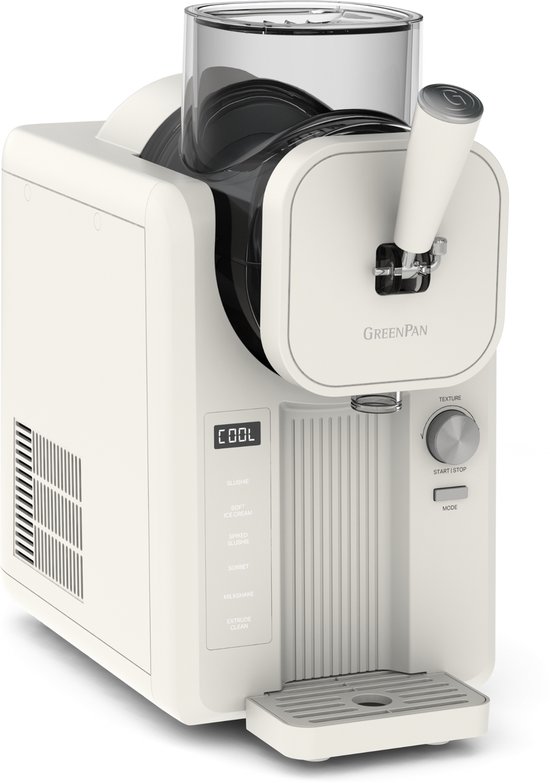 Greenpan Frost IJsmachine & Slushie Maker - zelfvriezend - 1.8l - klaar in 30 min - Wit van Greenpan