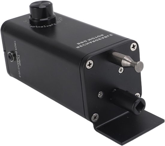 Grill Rotisserie Motor - Elektrische Grill Motor - Gelijkmatig Grillen - Ingebouwde Batterij - 10W - Aluminium