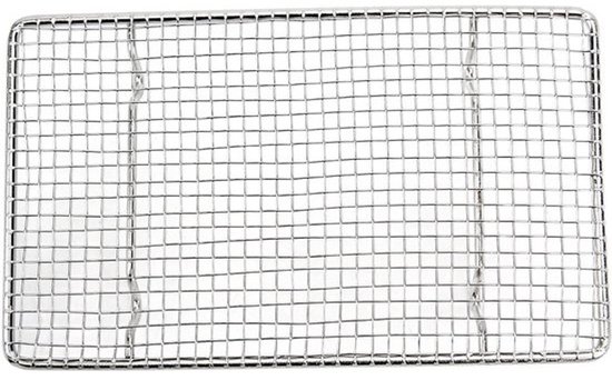 Grillrooster - BBQ rek - Buiten koken - Roestvrij staal - 20 x 12 cm - Zilver