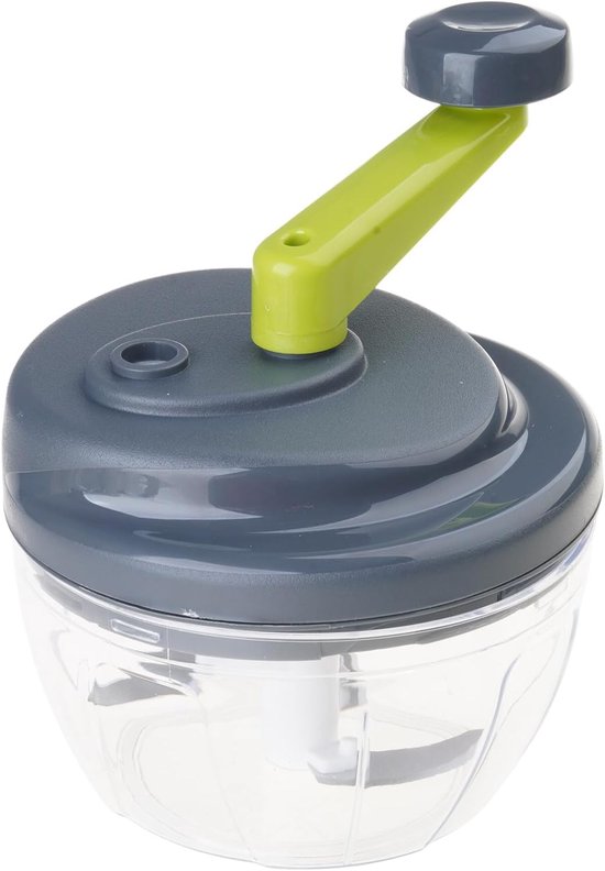 Groente Hakker - Keuken Tool - Snel Snijden - Grote Capaciteit - 900ml 19.5cm - Grijs