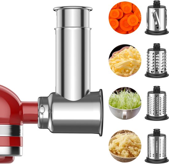 Groentensnijder opzetstuk voor KitchenAid keukenmachines