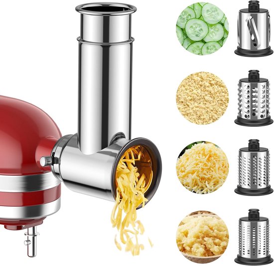 Groentensnijder van roestvrij staal voor KitchenAid keukenmachines